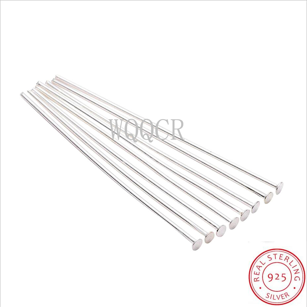 Jewelry Making Jig - 100 ชิ้น/ล็อต 15-70 มม.-ขนาดแบนหัว Pins ทอง/เงินสี/Headpins