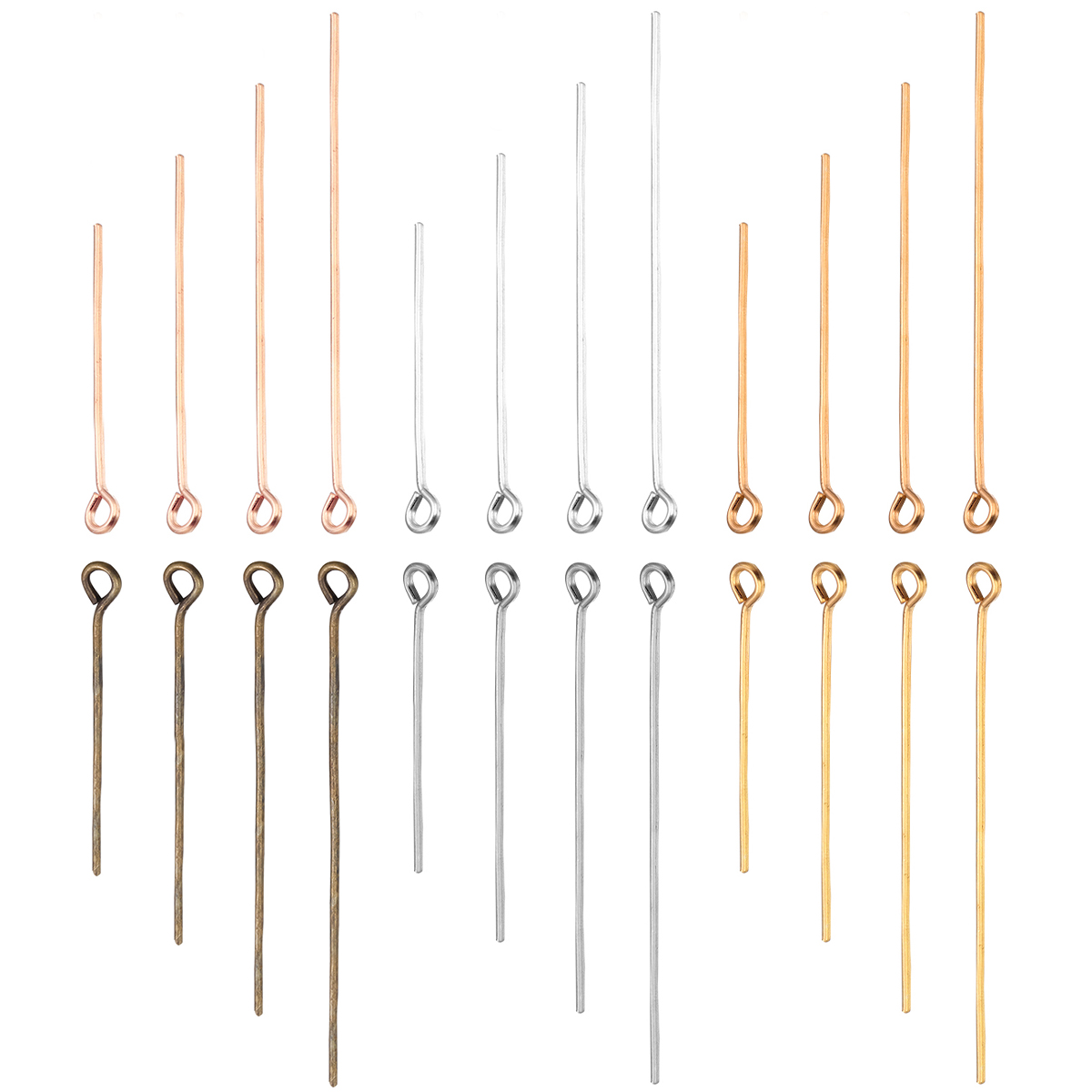 Jewelry Making Jig - 200 ชิ้น/ล็อต 20/26/30/35/40/45/50mm Rose Gold Eye