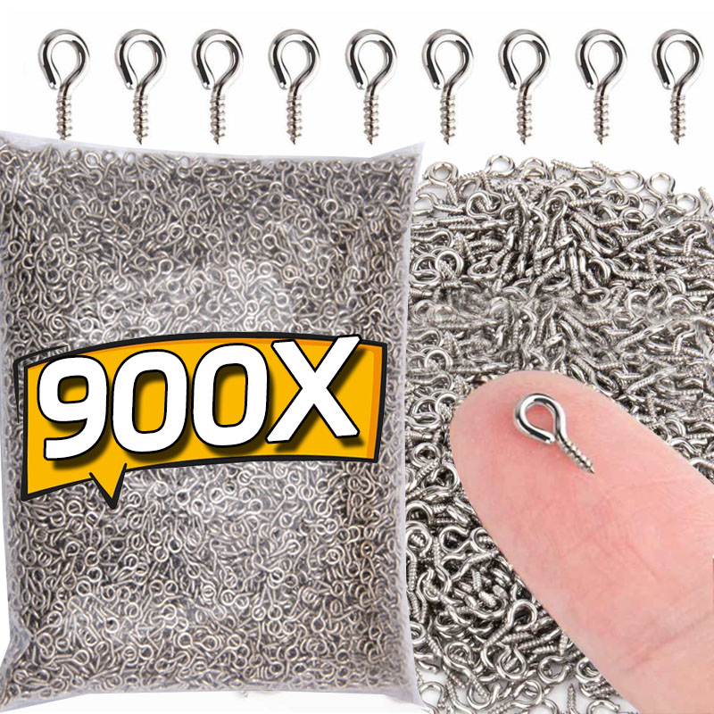 Jewelry Making Jig - 8/10 มม.มินิสกรู Pins โลหะ Eyepins ตะขอตาไก่สกรูเกลียวจี้