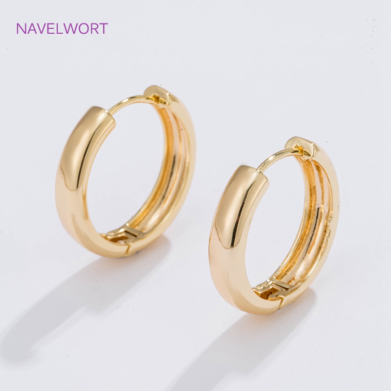 Jewelry Making Hoops - 6 ขนาดต่างหูห่วงวงกลมชุบทองของขวัญหญิง, ต่างหูทรงกลมคุณภาพสูงสำหรับผู้หญิงเครื่องประดับแฟชั่น