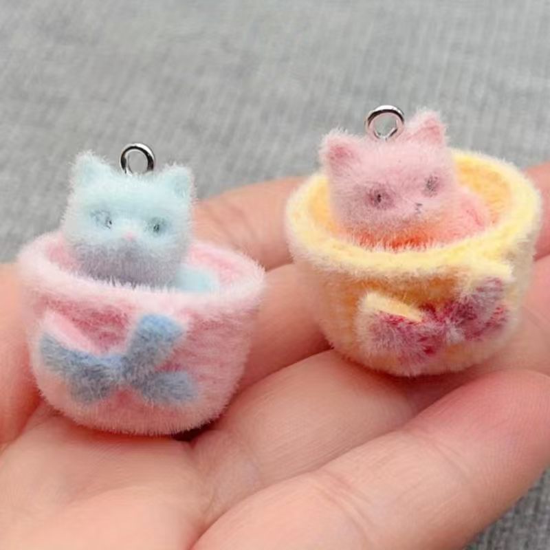 จี้แมวเรซิน 3D แบบนุ่ม 4 ชิ้น  - Jewelry Making Pendants บทวิจารณ์และราคา