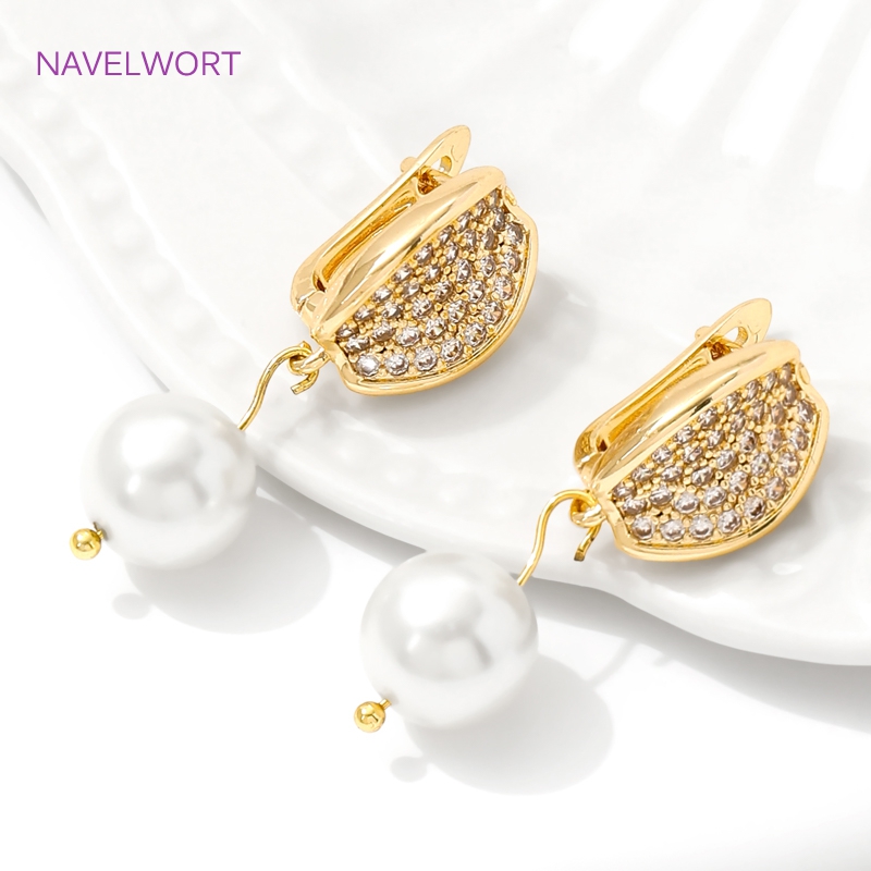 ทองเหลืองชุบทอง 18K Earwires F - Jewelry Making Earring Supplies บทวิจารณ์และราคา