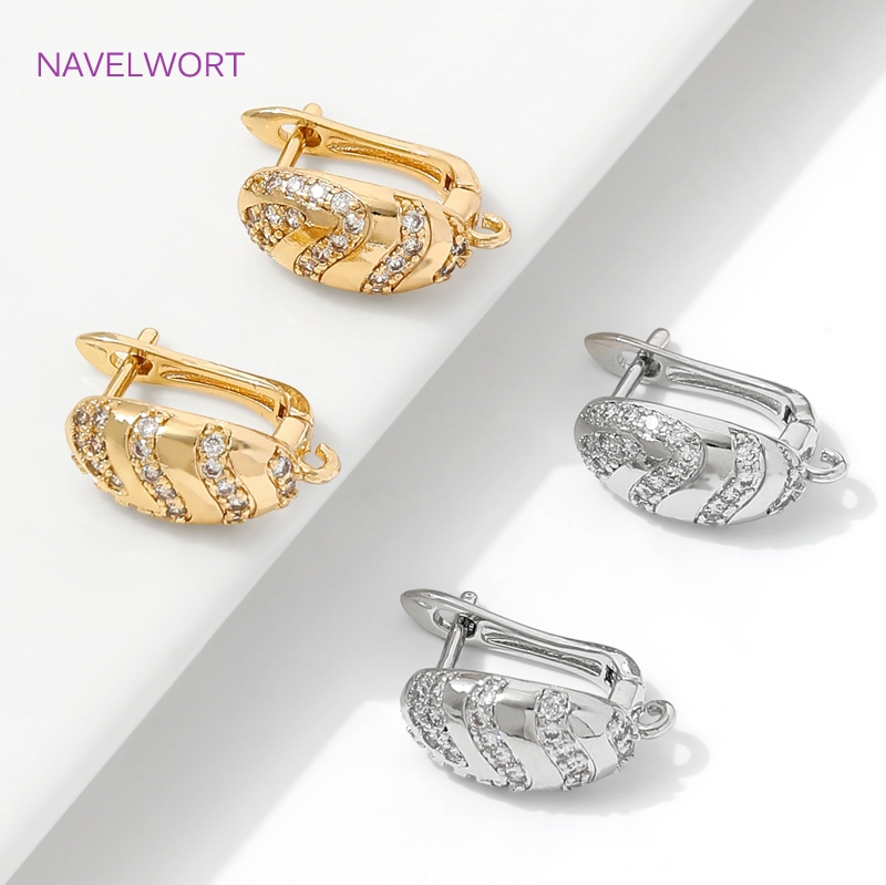 ทองเหลืองชุบทอง 18K Earwires F - Jewelry Making Earring Supplies บทวิจารณ์และราคา