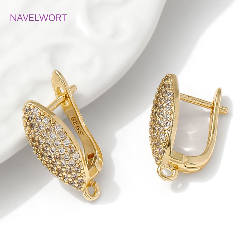 ทองเหลืองชุบทอง 18K Earwires F - Jewelry Making Earring Supplies บทวิจารณ์และราคา