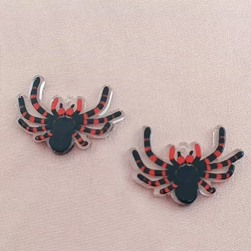 จี้แมงมุมอะคริลิกสำหรับฮาโลวีน - Jewelry Making Pendants บทวิจารณ์และราคา