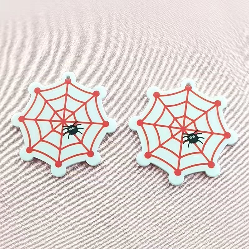 จี้แมงมุมอะคริลิกสำหรับฮาโลวีน - Jewelry Making Pendants บทวิจารณ์และราคา