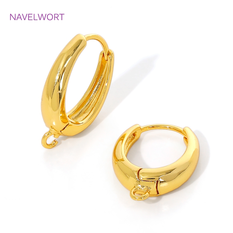 ตะขอเกี่ยวต่างหูทองเหลืองชุบทอ - Jewelry Making Earring Supplies บทวิจารณ์และราคา