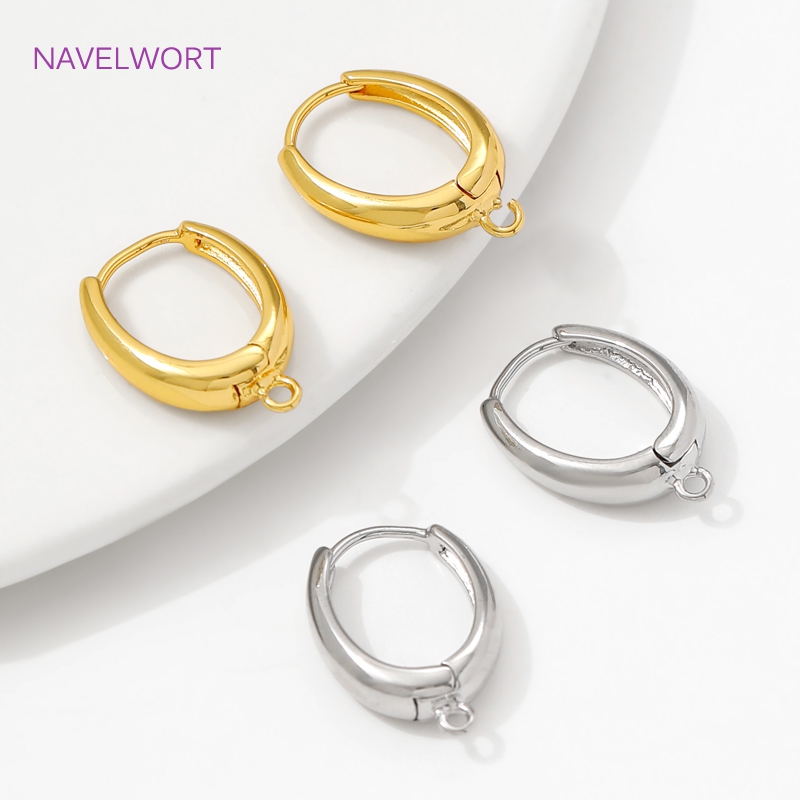 ตะขอเกี่ยวต่างหูทองเหลืองชุบทอ - Jewelry Making Earring Supplies บทวิจารณ์และราคา