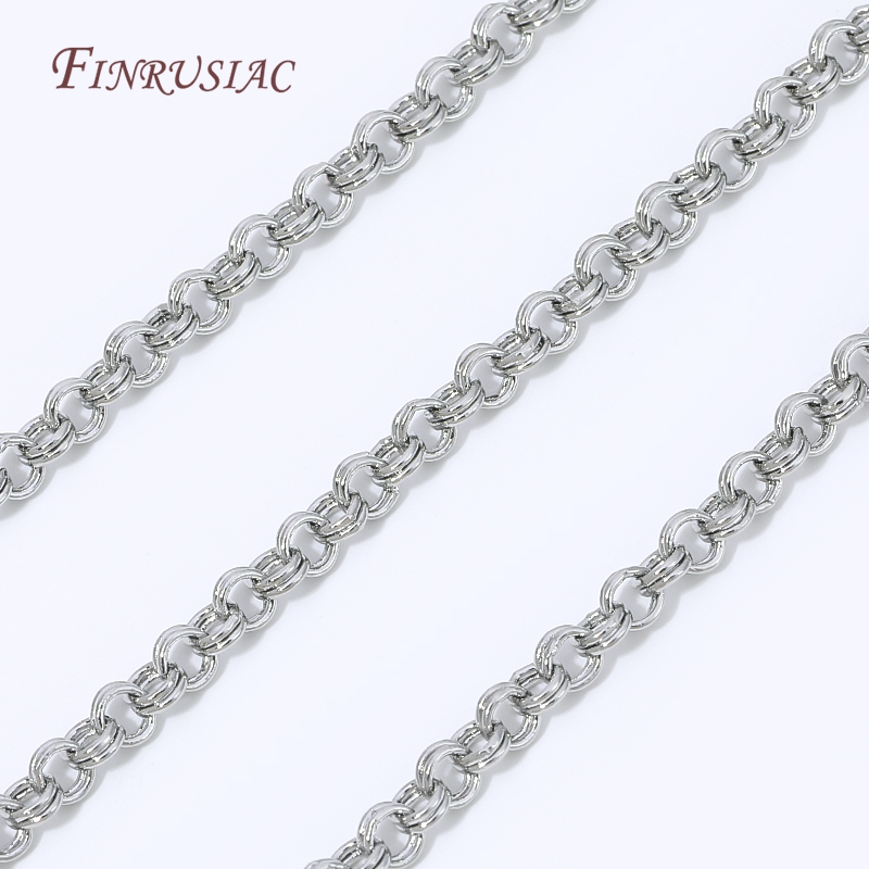 โซ่ทอง 18K ชุบทองเหลืองแบบ O L - Chain Roll Cable บทวิจารณ์และราคา