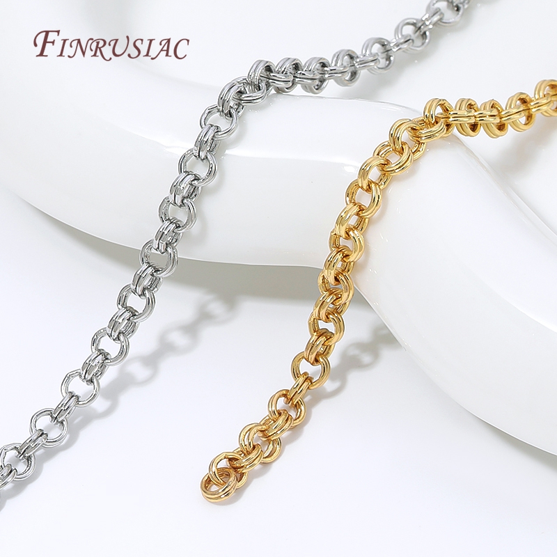 โซ่ทอง 18K ชุบทองเหลืองแบบ O L - Chain Roll Cable บทวิจารณ์และราคา