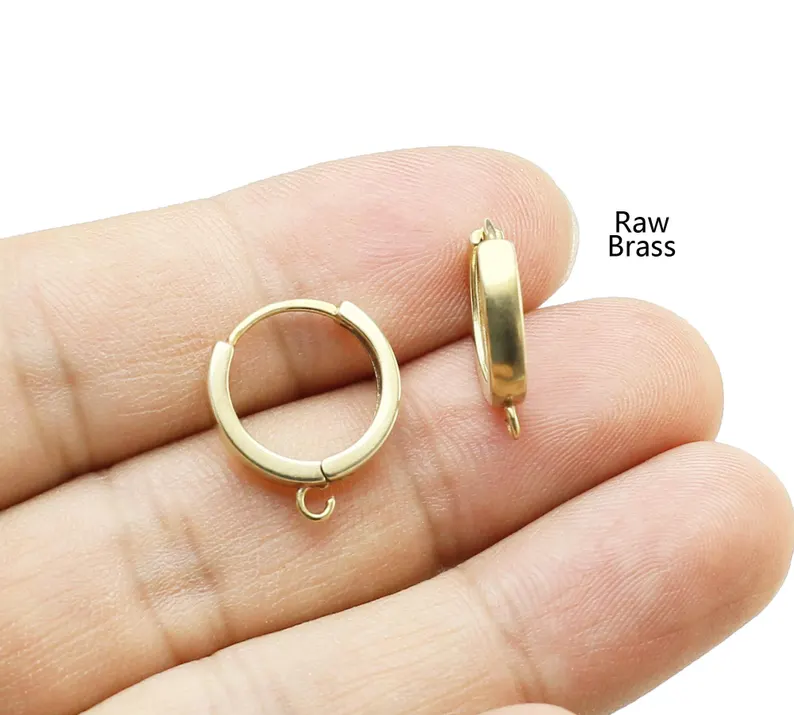 10 ชิ้นทองเหลืองห่วงหู, Leverb - Jewelry Making Hoops บทวิจารณ์และราคา