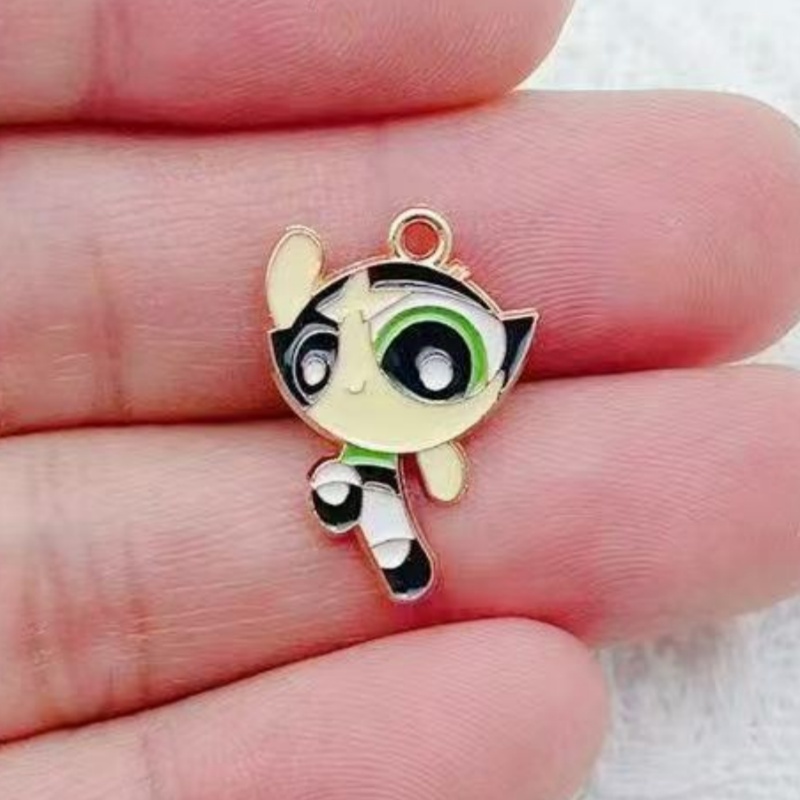 จี้รูปการ์ตูนสาวน้อยเคลือบน้ำม - Jewelry Making Pendants บทวิจารณ์และราคา