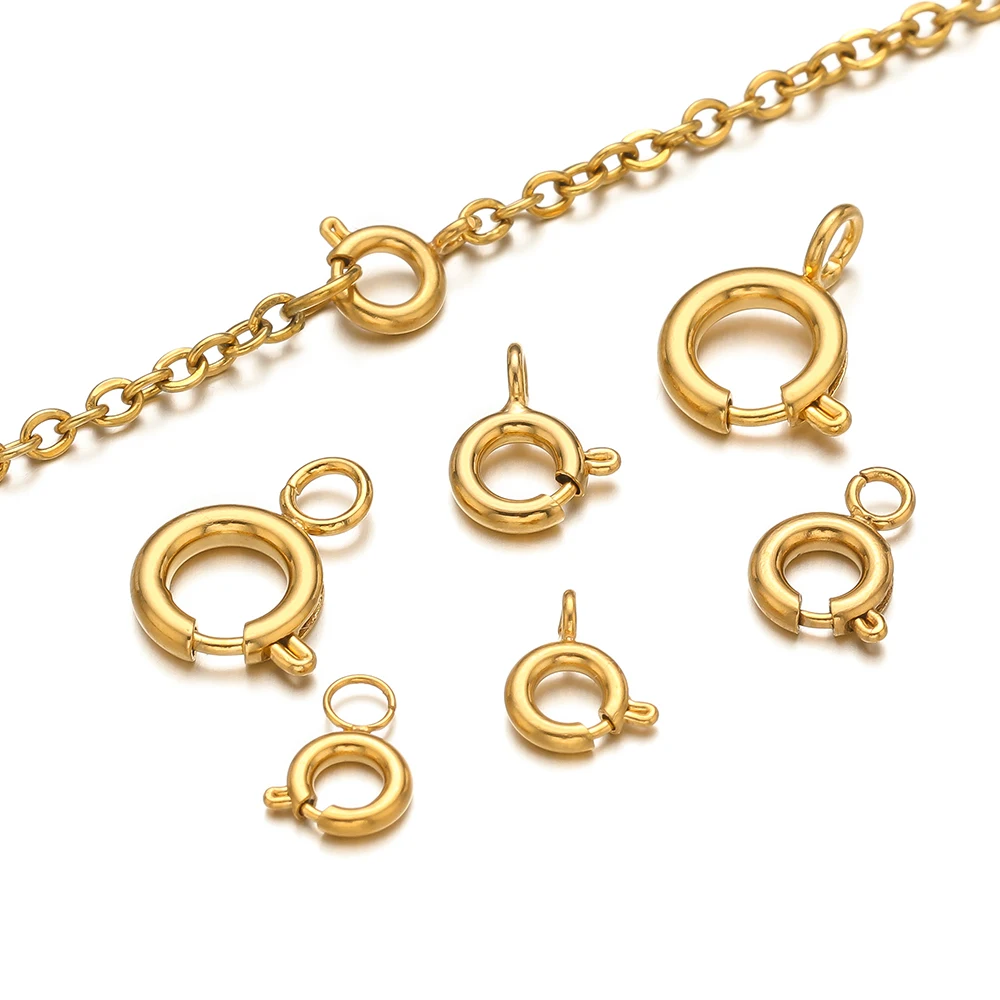 ตัวล็อกสปริงสแตนเลสทรงกลม 10 ช - Jewelry Making Rings บทวิจารณ์และราคา