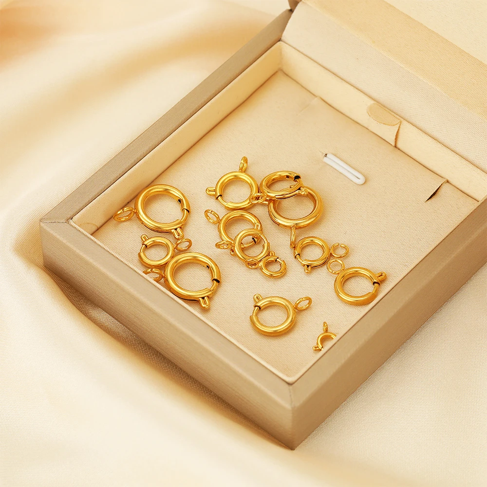 ตัวล็อกสปริงสแตนเลสทรงกลม 10 ช - Jewelry Making Rings บทวิจารณ์และราคา