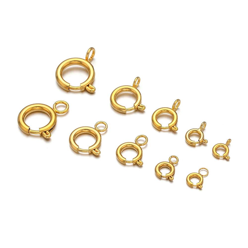 ตัวล็อกสปริงสแตนเลสทรงกลม 10 ช - Jewelry Making Rings บทวิจารณ์และราคา