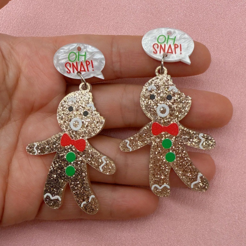 จี้รูปคนขนมปังขิงน่ารัก 10 ชิ้ - Jewelry Making Pendants บทวิจารณ์และราคา