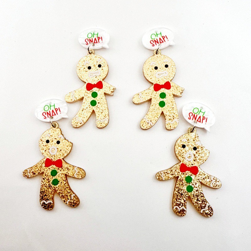 จี้รูปคนขนมปังขิงน่ารัก 10 ชิ้ - Jewelry Making Pendants บทวิจารณ์และราคา