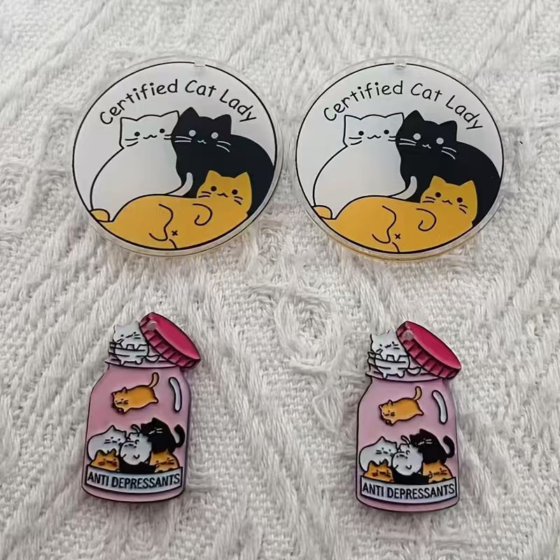 จี้อะคริลิคแมวน่ารัก 10 ชิ้น,  - Jewelry Making Pendants บทวิจารณ์และราคา