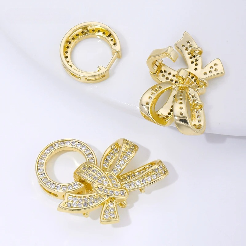 ตัวล็อกแบบผีเสื้อ 3 วง ชุบทอง  - Jewelry Making Rings บทวิจารณ์และราคา
