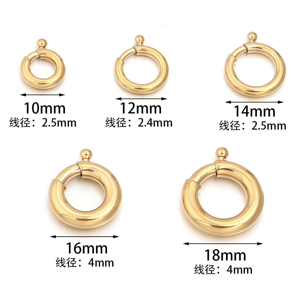 ตัวล็อคสปริงสแตนเลสทรงกลม 2 ชิ - Jewelry Making Rings บทวิจารณ์และราคา
