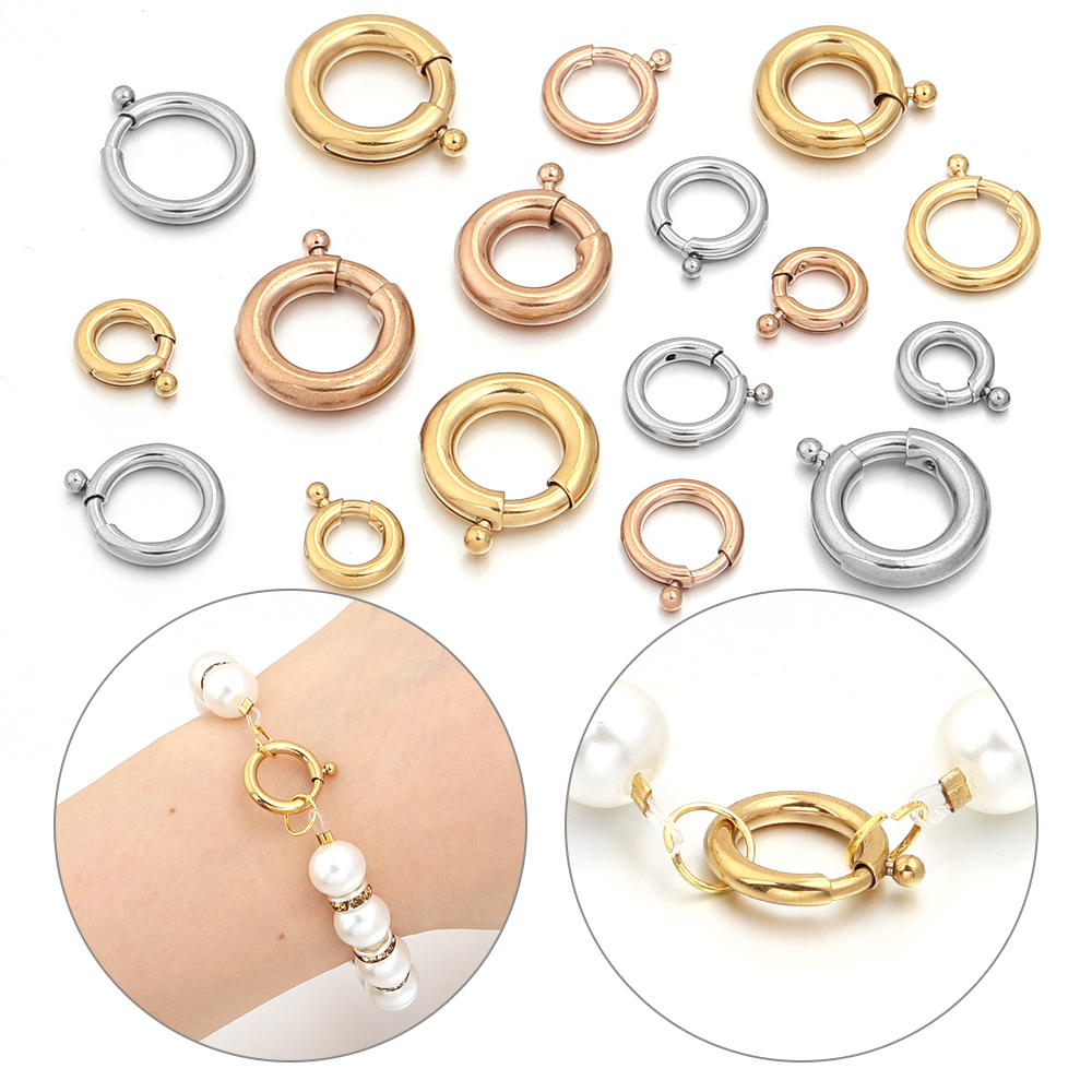 ตัวล็อคสปริงสแตนเลสทรงกลม 2 ชิ - Jewelry Making Rings บทวิจารณ์และราคา