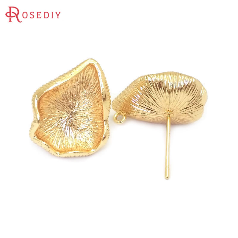 เครื่องประดับทองเหลืองสีทอง18K - Jewelry Making Earring Supplies บทวิจารณ์และราคา