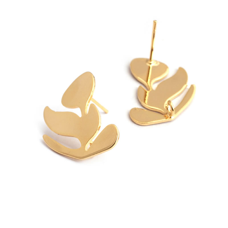 เครื่องประดับทองเหลืองสีทอง18K - Jewelry Making Earring Supplies บทวิจารณ์และราคา