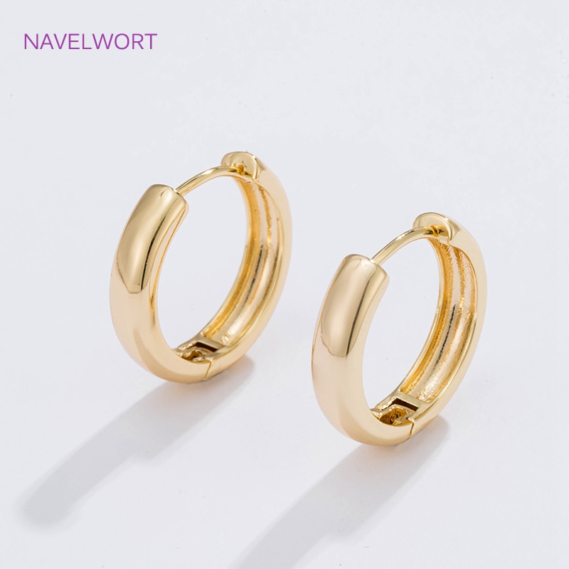 6 ขนาดต่างหูห่วงวงกลมชุบทองของ - Jewelry Making Hoops บทวิจารณ์และราคา