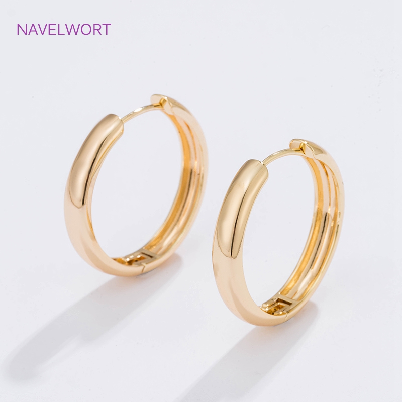6 ขนาดต่างหูห่วงวงกลมชุบทองของ - Jewelry Making Hoops บทวิจารณ์และราคา