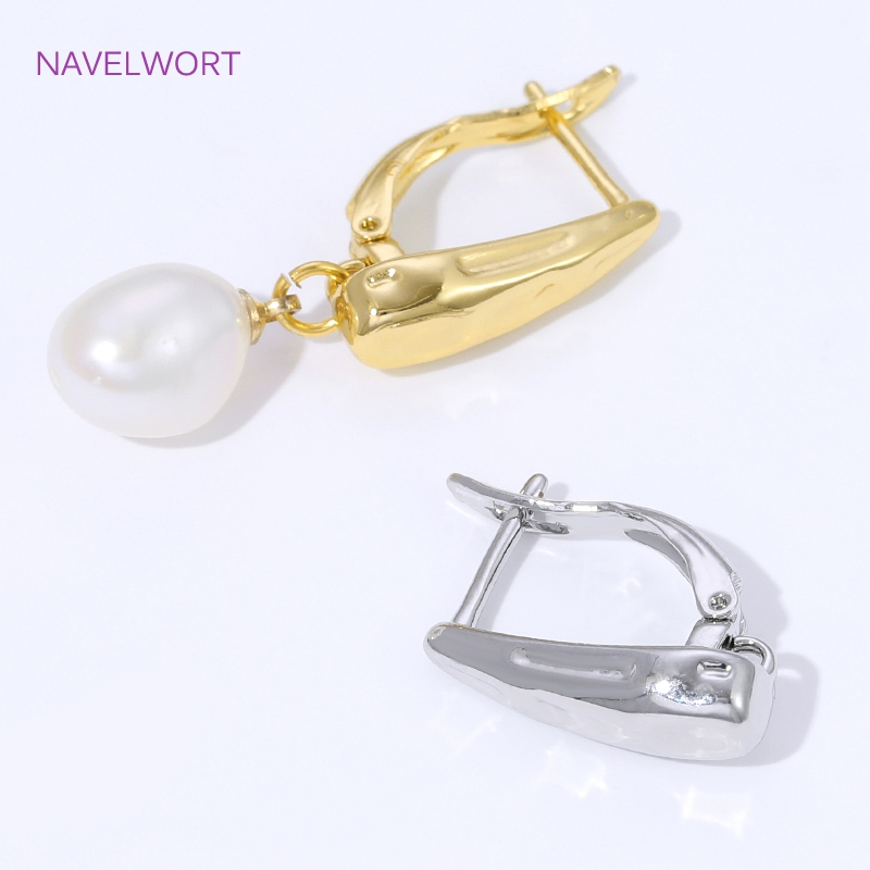 ตะขอเกี่ยวต่างหูแบบเรียบ ชุบทอ - Jewelry Making Earring Supplies บทวิจารณ์และราคา