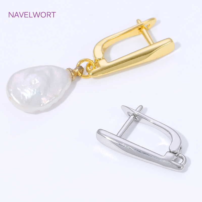 ตะขอเกี่ยวต่างหูแบบเรียบ ชุบทอ - Jewelry Making Earring Supplies บทวิจารณ์และราคา