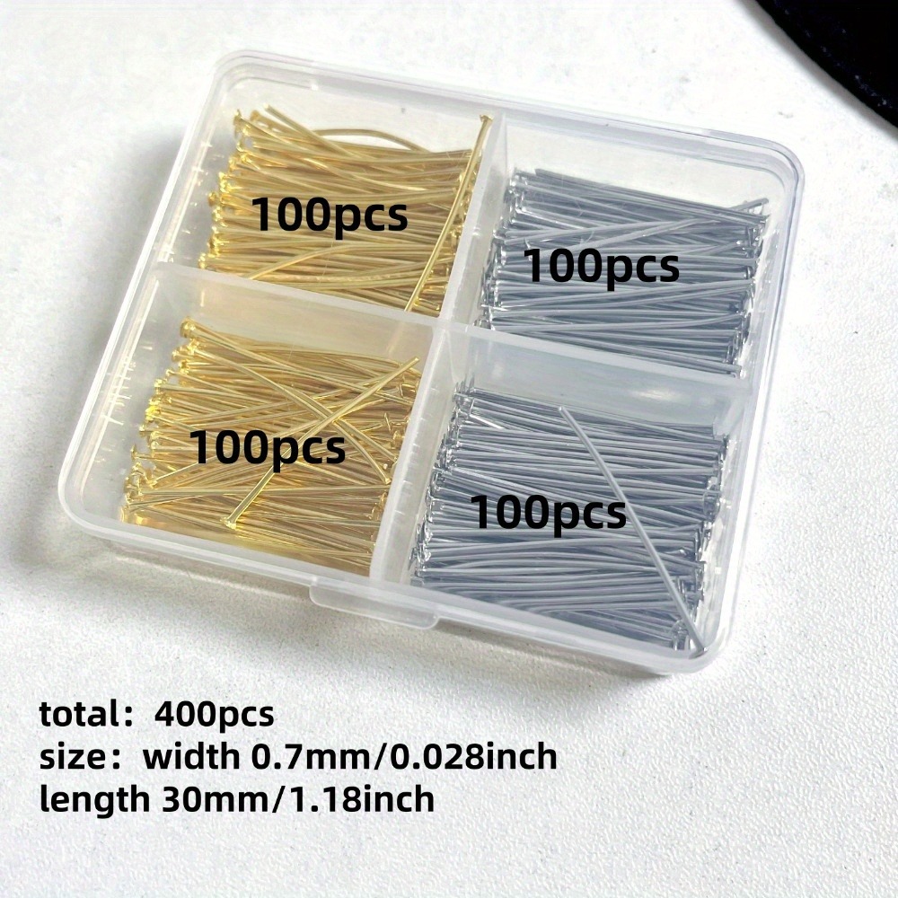 หมุดหัวเหล็กแบบผสม 400 ชิ้น ขน - Jewelry Making Jig บทวิจารณ์และราคา
