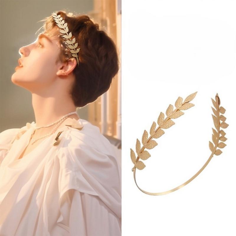 ที่คาดผมรูปใบไม้สีทองสไตล์เรโท - Jewelry Making Adults บทวิจารณ์และราคา