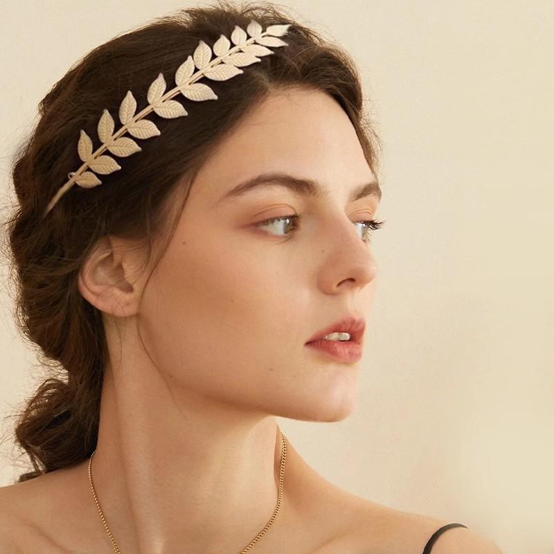 ที่คาดผมรูปใบไม้สีทองสไตล์เรโท - Jewelry Making Adults บทวิจารณ์และราคา