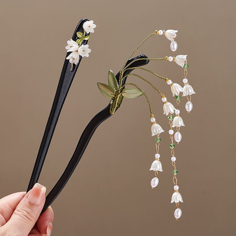 กิ๊บติดผมไม้รูปดอกไม้สไตล์วินเ - Jewelry Making Adults บทวิจารณ์และราคา