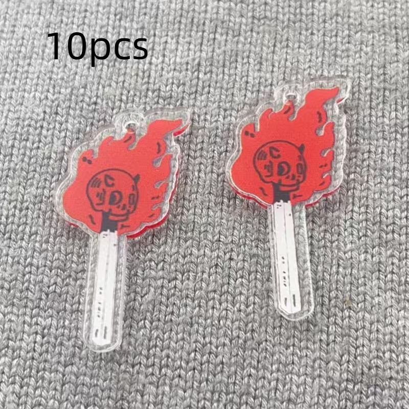 จี้อะคริลิคทรงหัวกะโหลก 10 ชิ้ - Jewelry Making Pendants บทวิจารณ์และราคา