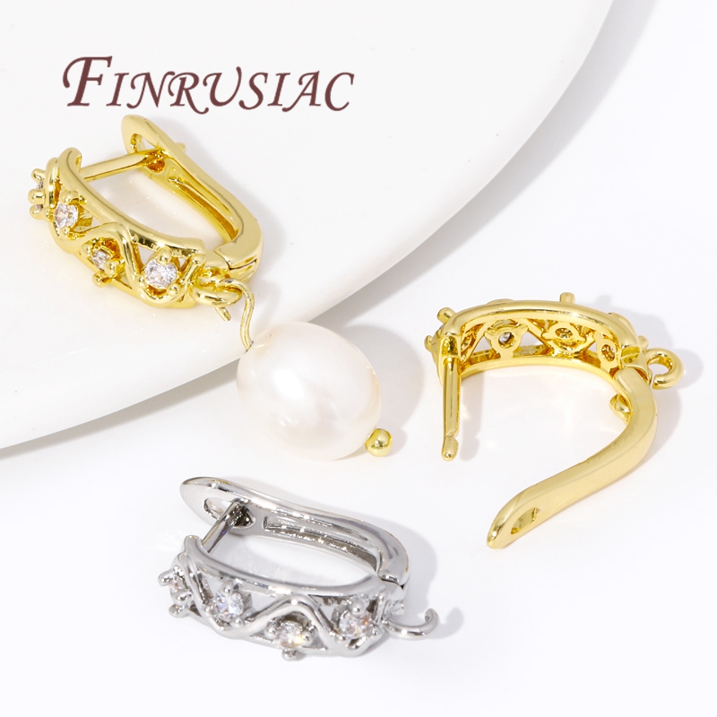 18K Gold Plated Earwires Faste - Jewelry Making Earring Supplies บทวิจารณ์และราคา