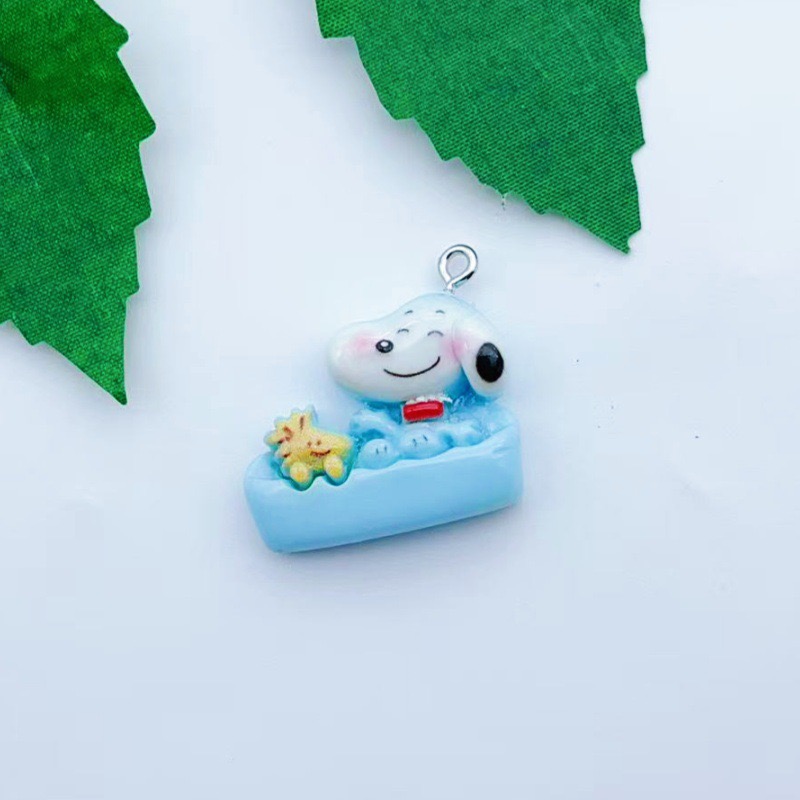 จี้รูปสุนัขการ์ตูนเรซิ่น 12 ชิ - Jewelry Making Pendants บทวิจารณ์และราคา