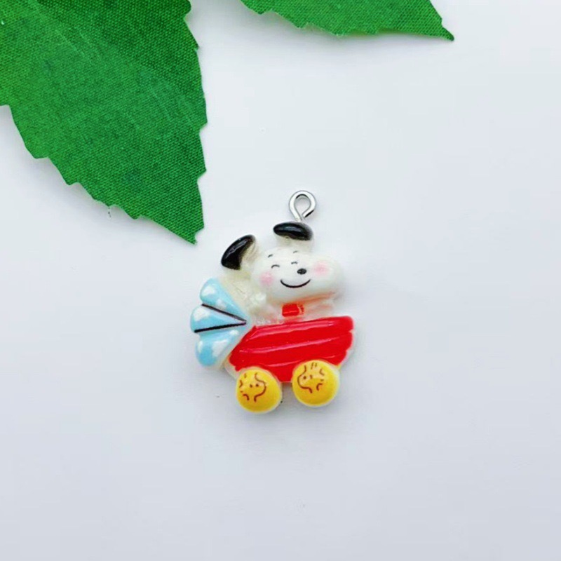 จี้รูปสุนัขการ์ตูนเรซิ่น 12 ชิ - Jewelry Making Pendants บทวิจารณ์และราคา