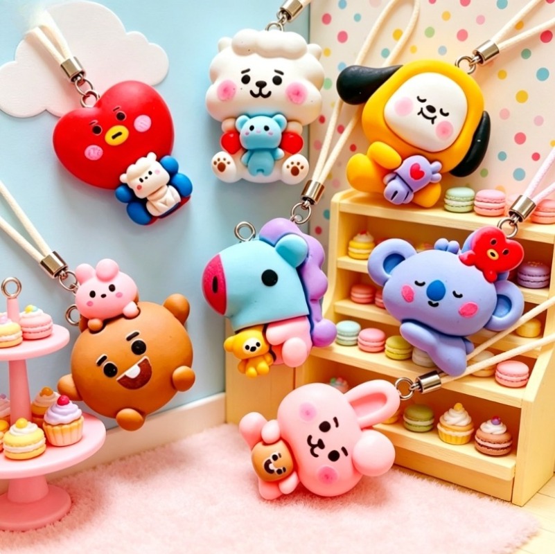ชุด 7 ชิ้น BT21 ชาร์มการ์ตูนเร - Jewelry Making Earring Supplies บทวิจารณ์และราคา