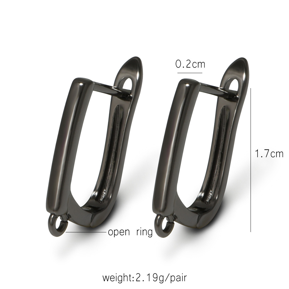 YANASI ต่างหูทองเหลืองสีดำ 1 ค - Jewelry Making Earring Supplies บทวิจารณ์และราคา