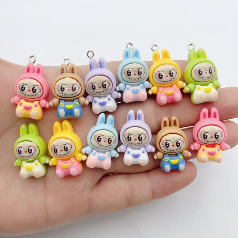 ชาร์มเรซิ่นรูปบ้านกระต่ายสตรอว - Jewelry Making Pendants บทวิจารณ์และราคา
