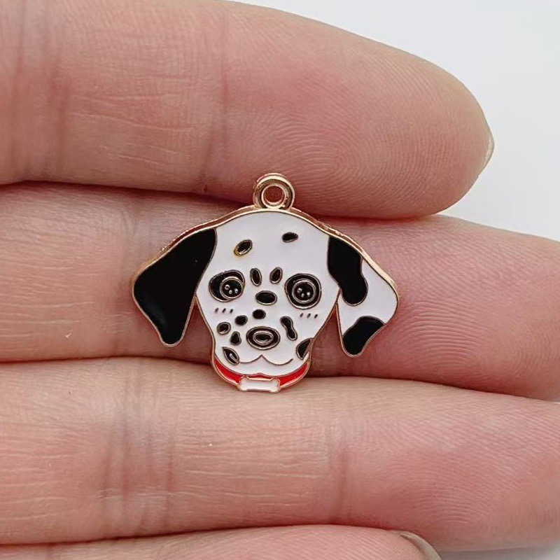 จี้โลหะผสมรูปสุนัขลายจุดการ์ตู - Jewelry Making Pendants บทวิจารณ์และราคา