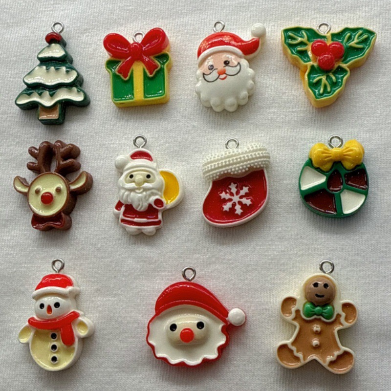 10 ชิ้นคริสต์มาสการ์ตูนซีรีส์เ - Jewelry Making Pendants บทวิจารณ์และราคา