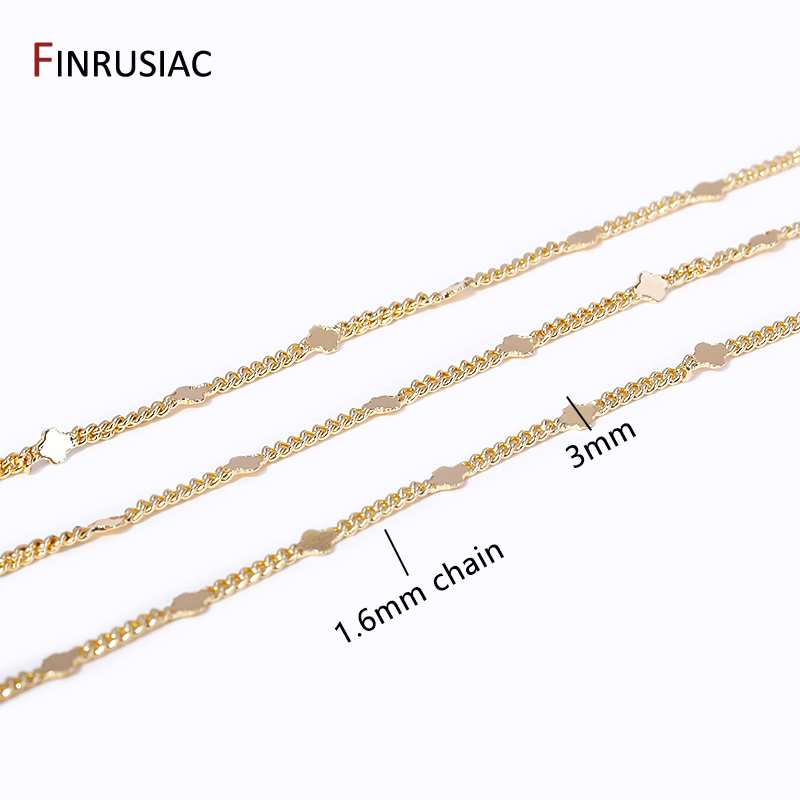 โซ่สายเลื่อมทองเหลืองชุบทอง14K - Chain Roll Cable บทวิจารณ์และราคา