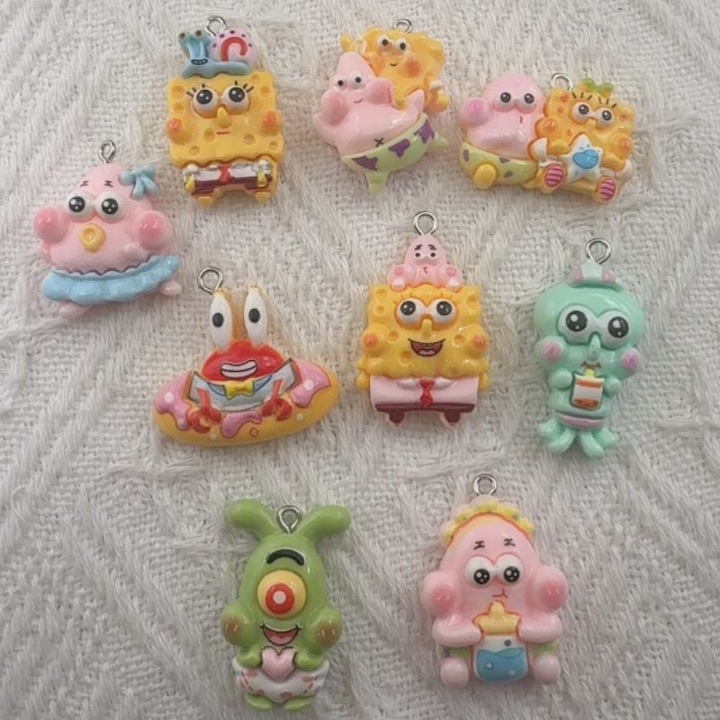 จี้เรซิ่นลายการ์ตูน 10 ชิ้น, ต - Jewelry Making Pendants บทวิจารณ์และราคา