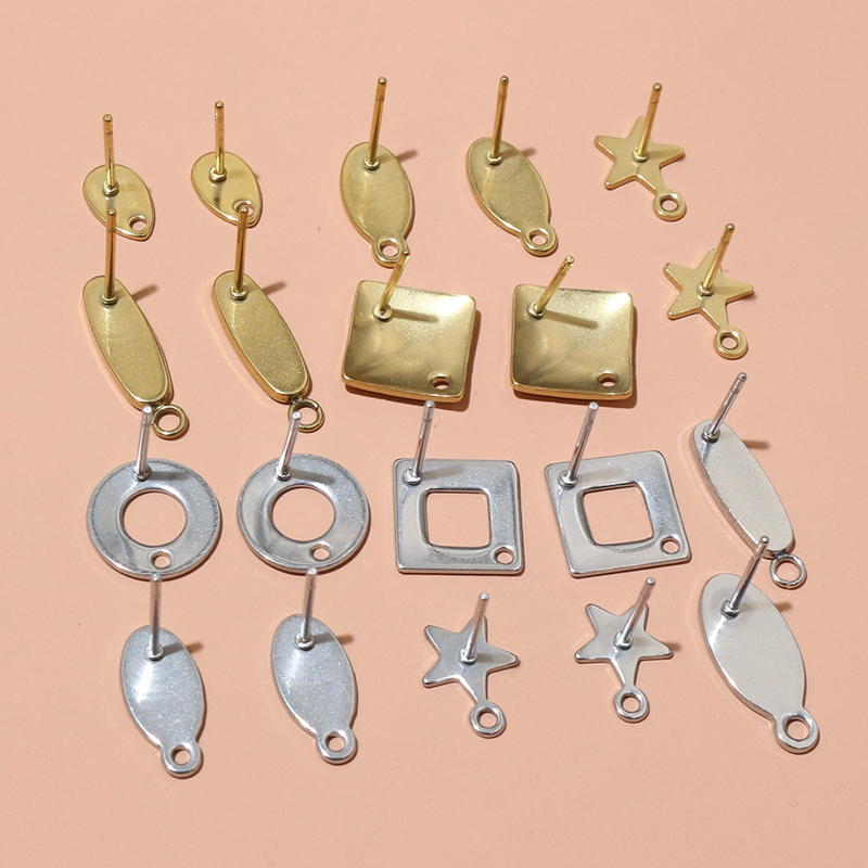 20ชิ้นสแตนเลสหัตถกรรมต่างหูกระ - Jewelry Making Earring Supplies บทวิจารณ์และราคา