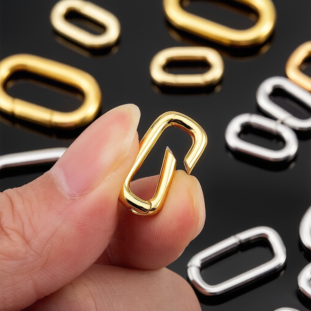 ตัวล็อกสร้อยคอแบบคาราบิเนอร์รู - Jewelry Making Rings บทวิจารณ์และราคา