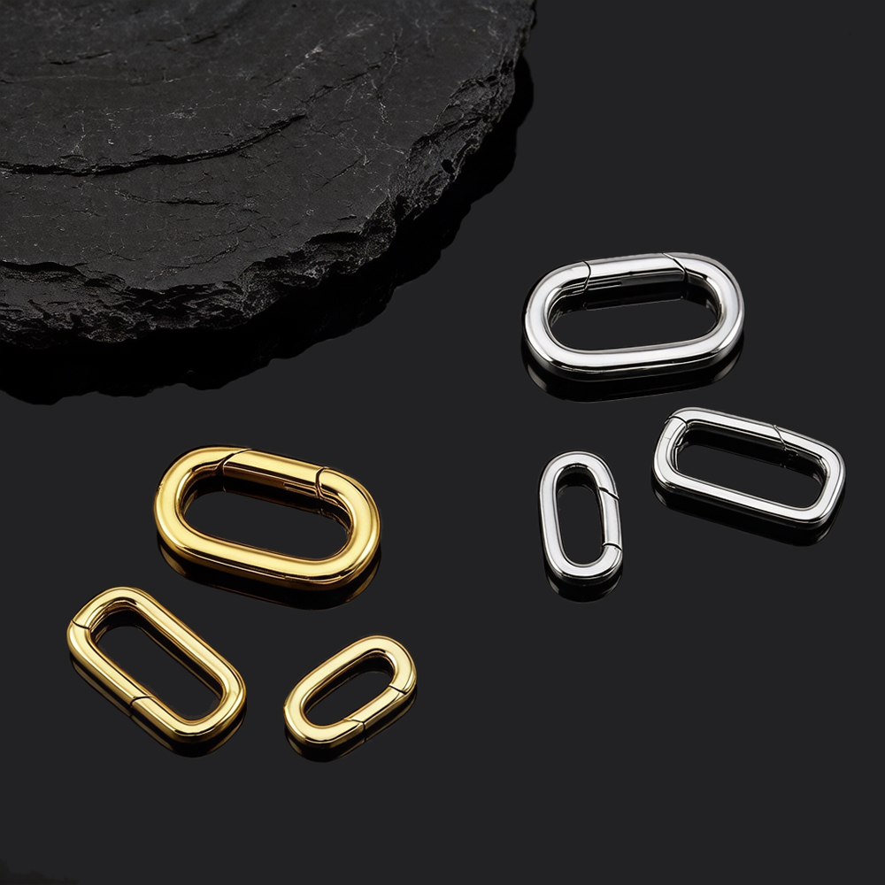 ตัวล็อกสร้อยคอแบบคาราบิเนอร์รู - Jewelry Making Rings บทวิจารณ์และราคา