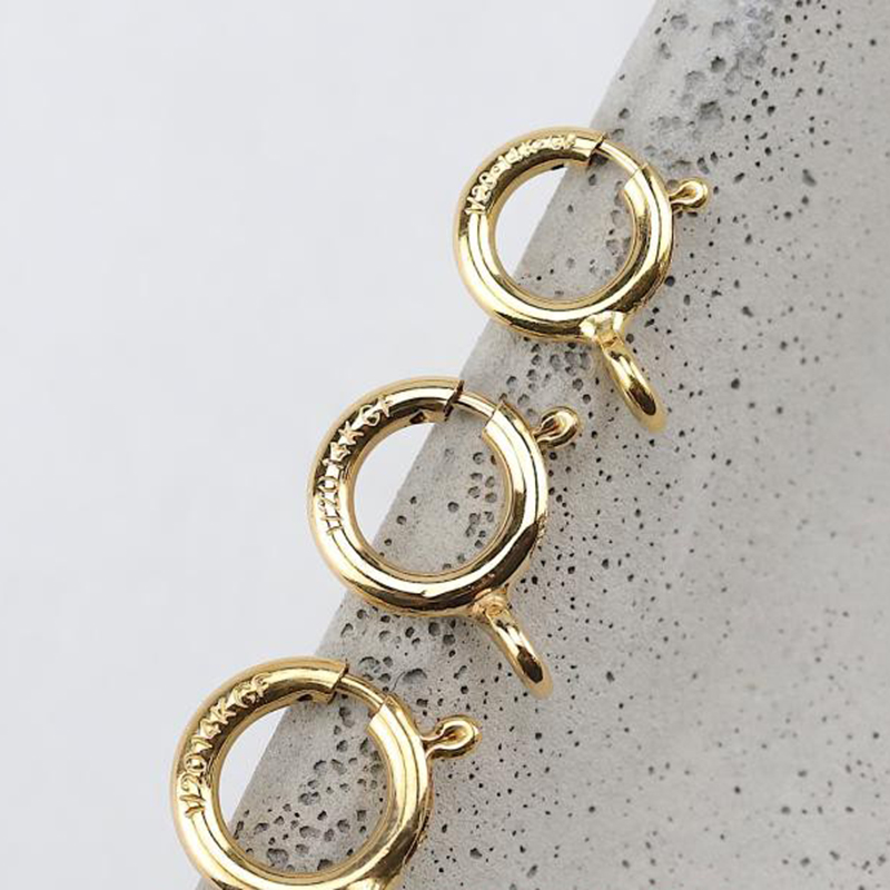 ตะขอเกี่ยวแบบสปริงเคลือบทอง 14 - Jewelry Making Rings บทวิจารณ์และราคา